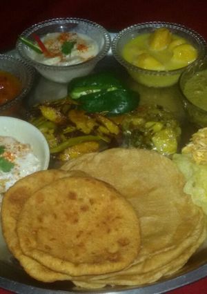 A picture of Sangri Kadhi.