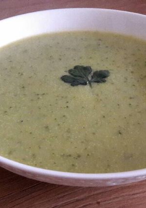 Una foto de Crema de calabacín