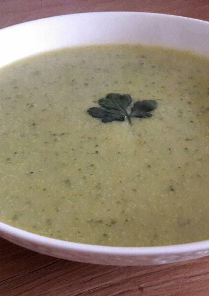 Una foto de Crema de calabacín
