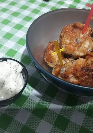 Una foto de Albóndigas de salmón ahumado