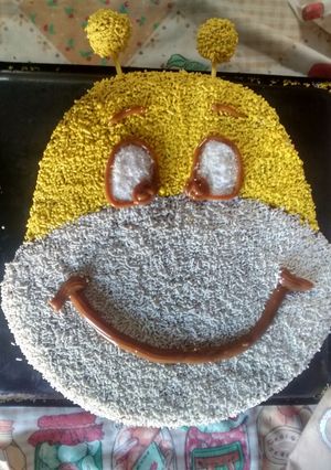 Una foto de Torta con forma: dale la forma que quieras a tu torta sin molde especial