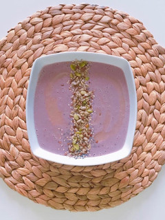 Una foto de Crema de col lombarda con semillas