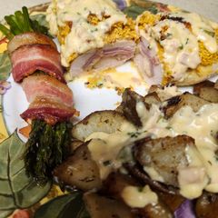 A picture of Brad's Chicken Cordon Bleu.