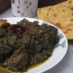 A picture of Diwan's Palak Gosht.