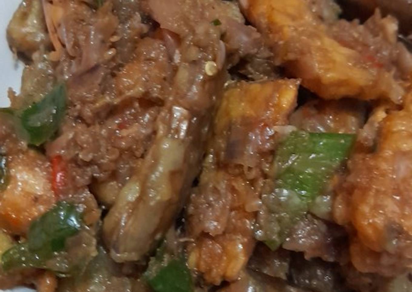 Terong Tempe Sambel Cabe Ijo