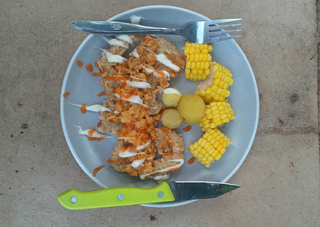 OysteR MushrooM SteaK With Scrambled Egg Sauce