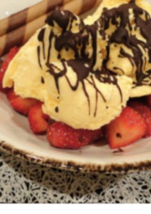 A picture of Vanilla icecream.