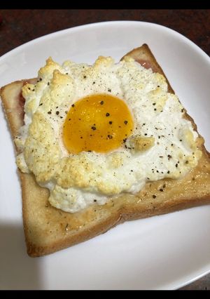 太陽蛋吐司 的食譜成品照片