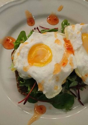 A picture of SarahsBD- Fluffy fried Eggs.