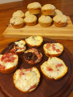 Una foto de Muffins salados rellenos 🥯