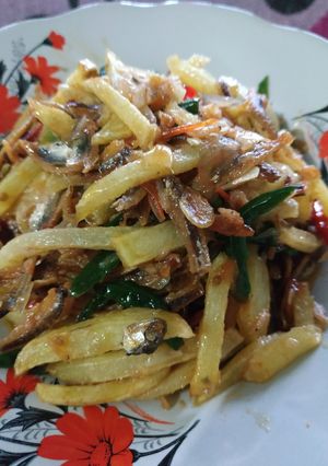 Foto resep Tumis kentang teri