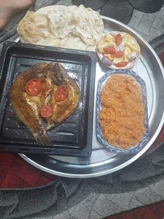 صورة لوصفة سمك مشوي بالفرن على طريقتي الخاصه