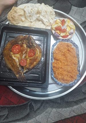 صورة لوصفة سمك مشوي بالفرن على طريقتي الخاصه