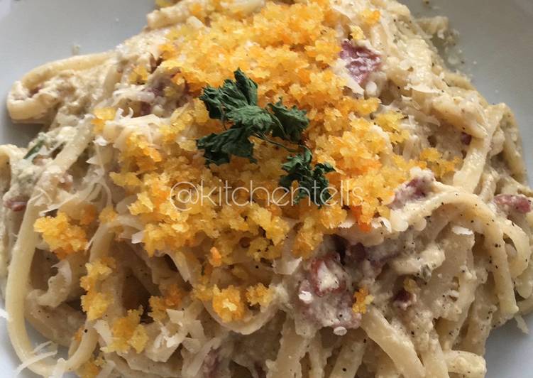 Resep Fettucine Carbonara yang Enak