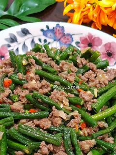 Foto resep Tumis Kacang Panjang Daging Cincang