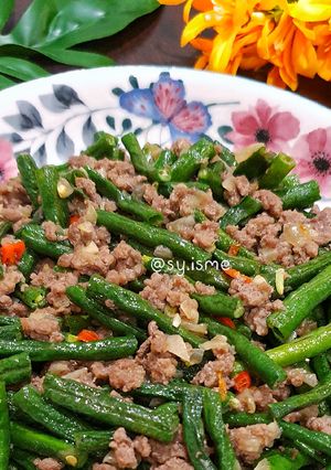 Foto resep Tumis Kacang Panjang Daging Cincang
