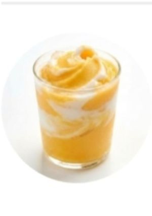 Hình của món Coconut Mango Sorbet (Kem xoài cốt dừa).