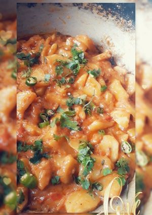 A picture of Aloo ki bhujeea dhodh ma.