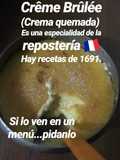 Crême Brûlée (crema quemada)