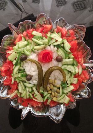 عکسی از دستور سالاد گوجه فرنگی 🍽