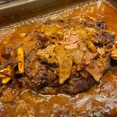 A picture of Pulled lamb shoulder.