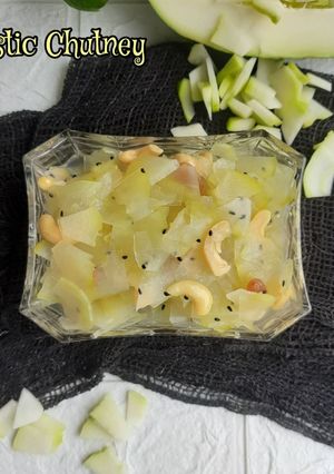 A picture of Plastic Chutney (Bengali Raw Papaya Chutney).