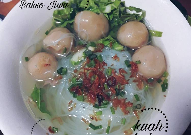 BAKSO Jiwa (kanji kuah) khas situbondo bahasa maduranya sopso