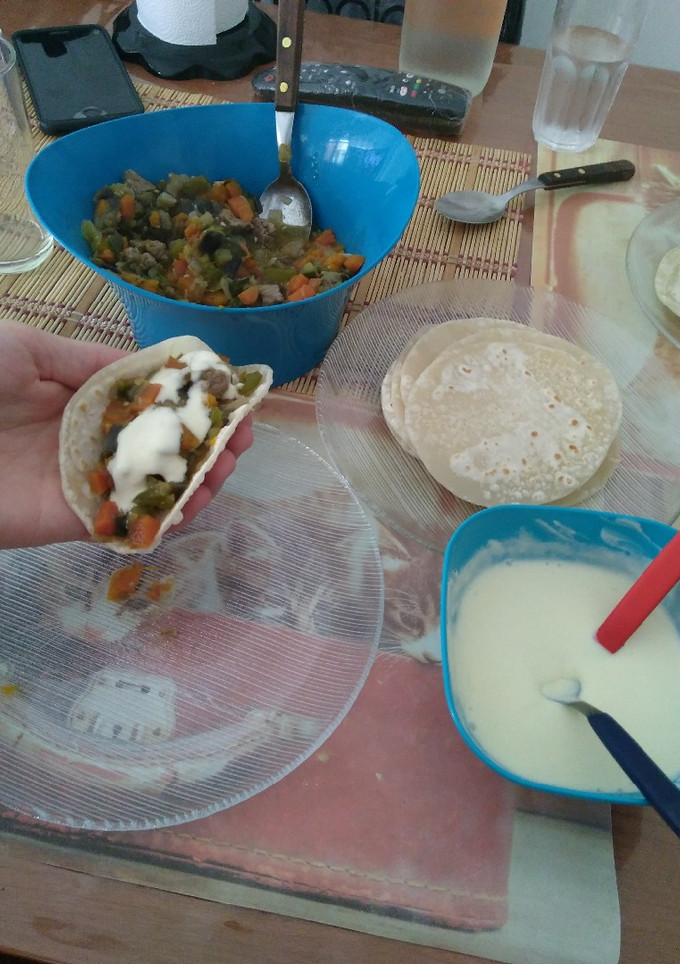 Una foto de Tacos de verdura