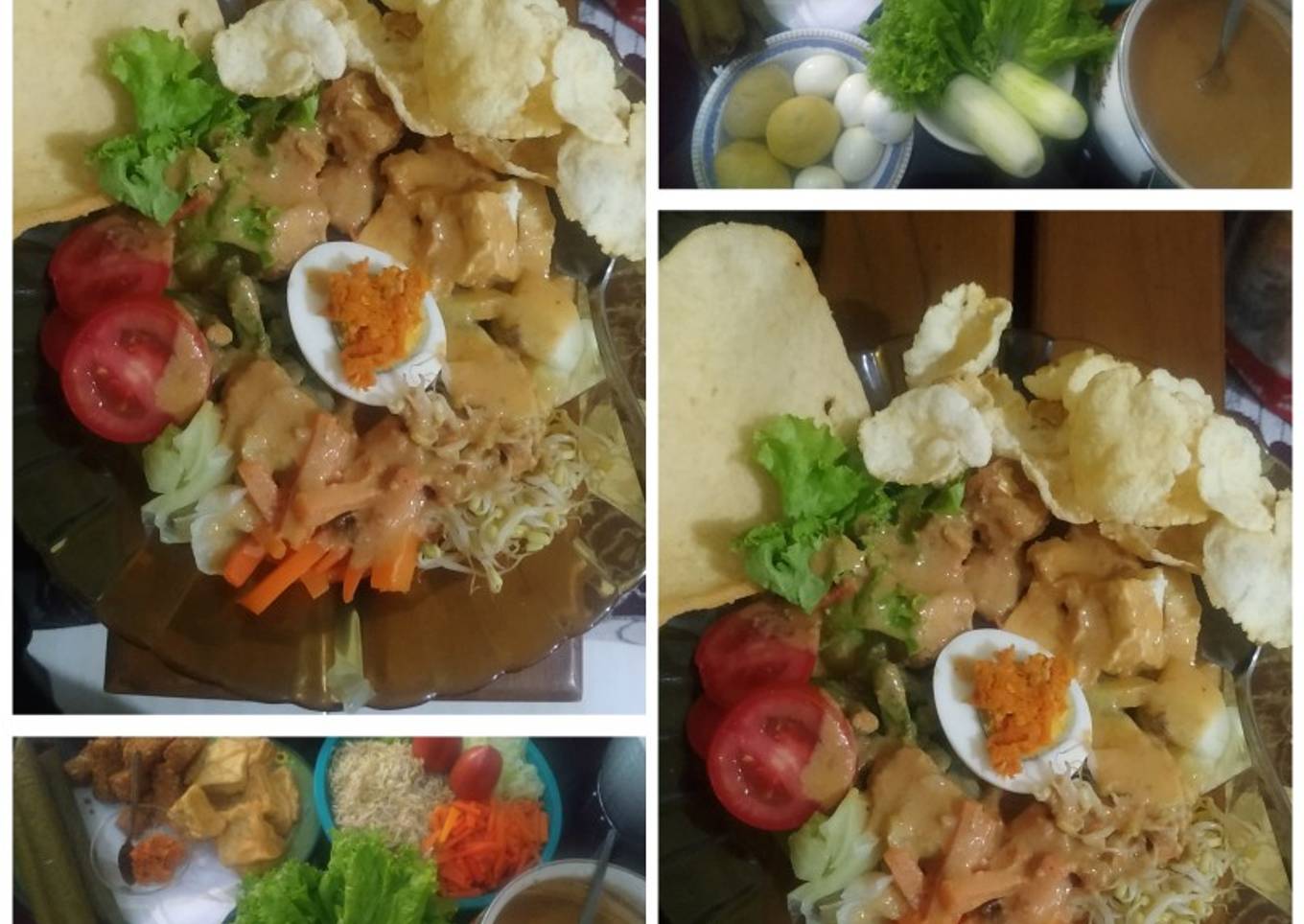 Vegetables Salad with Peanut Sauce (Gado Gado)