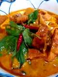 Grilled Chicken Red Curry with Pickled Bamboo Shoots