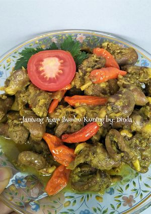Foto resep Jantung Ayam Bumbu Kuning