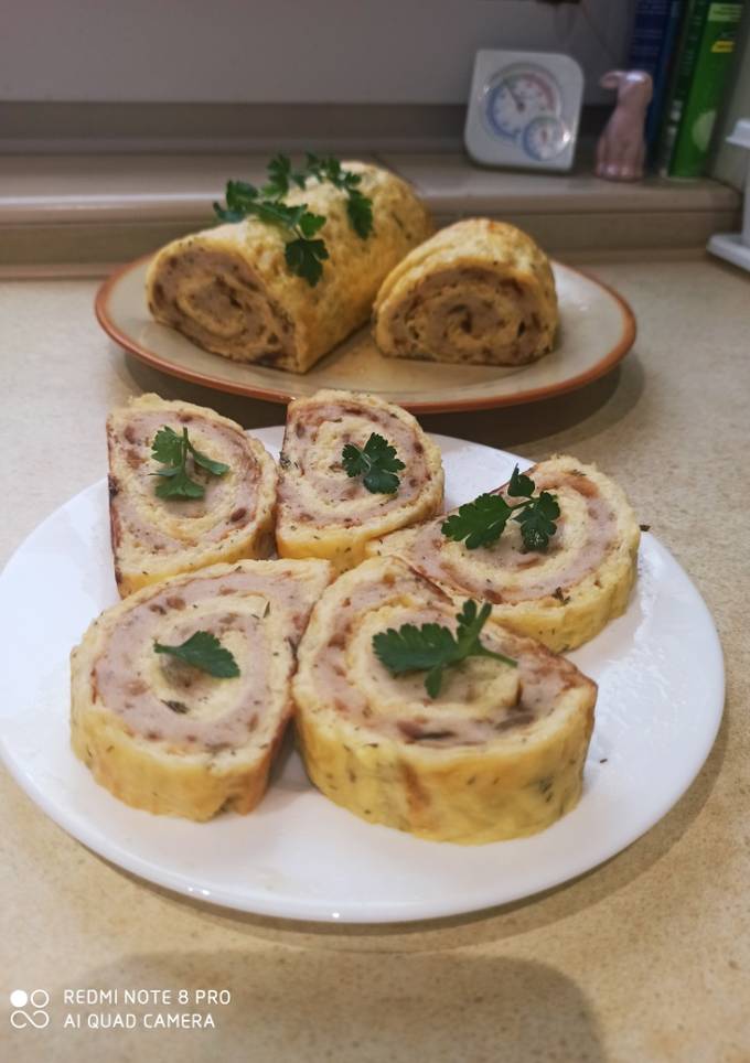 Сирно-курячий рулет