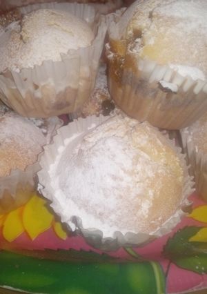Una foto de Muffin relleno de dulce de batata con dulce de leche