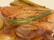 A picture of fish fillet with rosemary
