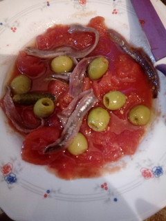 Una foto de Ensalada de tomate