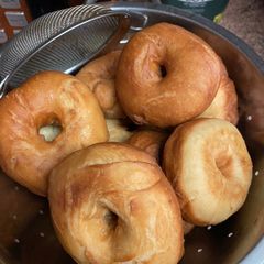 Homemade doughnut A picture of Homemade doughnut.