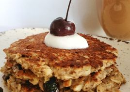 Hot cakes de avena y manzana🥞