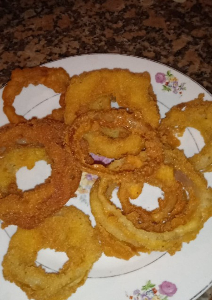 Una foto de Aros de cebolla