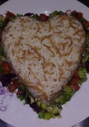 صورة لوصفة رز بالشعيرية