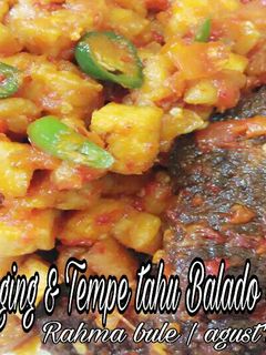 Foto resep Daging & Tempe tahu Balado+Cabe ijo