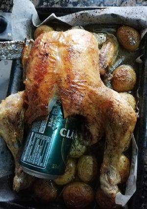 Una foto de Pollo a la cerveza enculao