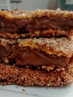 Una foto de LECHE FRITA con Chocolate...!🍫