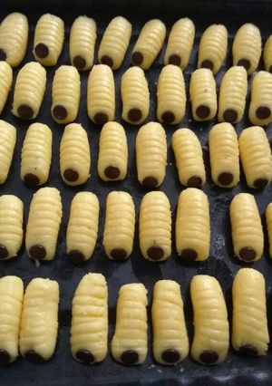 Foto resep Semprit sagu ulat sagu 3 bahan #BikinRamadanBerkesan