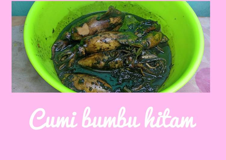 Resep Cumi bumbu hitam yang Lezat