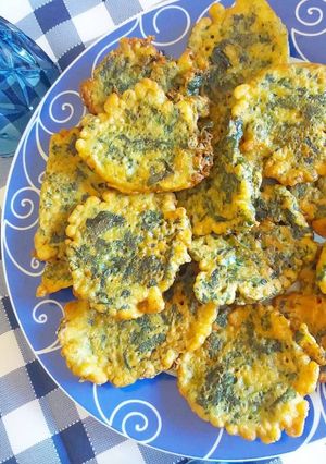 A picture of Swiss Chard Fritters.
