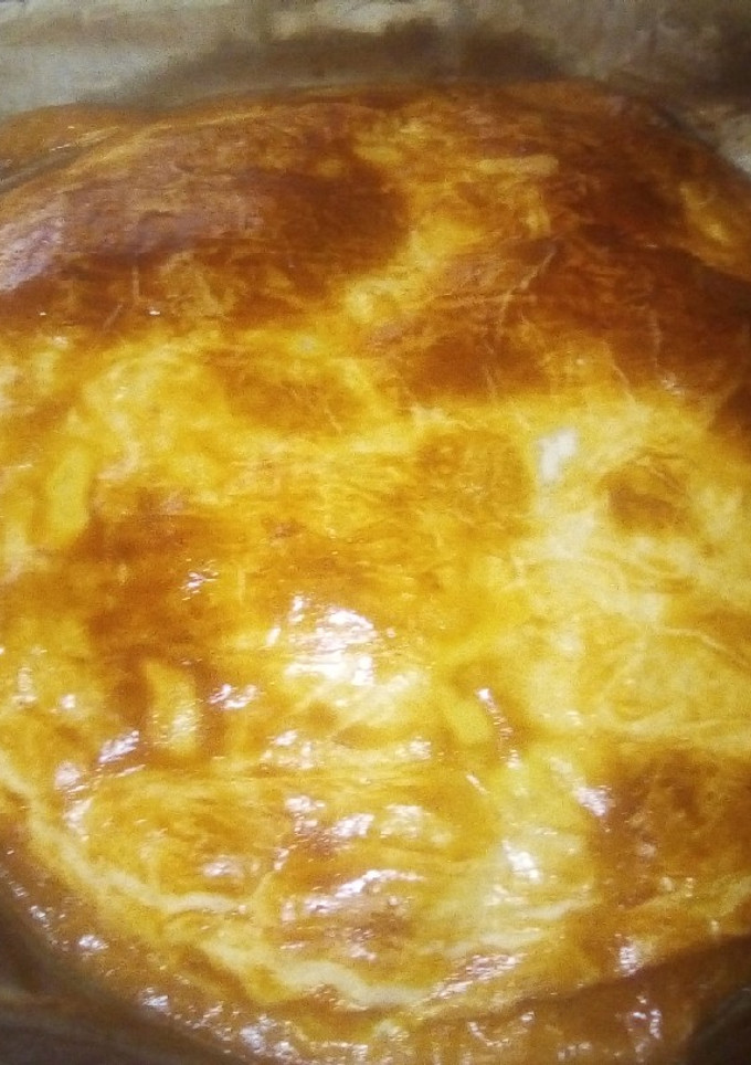 Una foto de Empanada de hojaldre y pisto