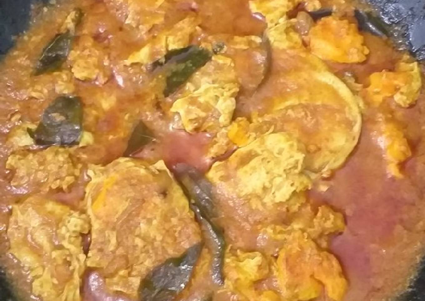 Tumis telur asam sunti (aceh)