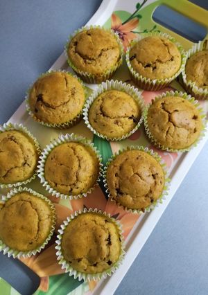 Csokis gofri muffin formában 🍫🧁 recept fotója