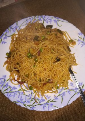 A picture of Spaghetti veggies.