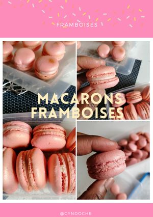 Une photo de 💖 MACARONS FRAMBOISES 💖